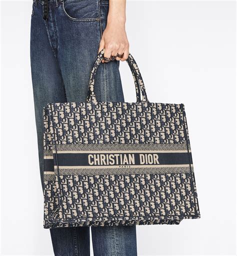 christian dior white gold tote